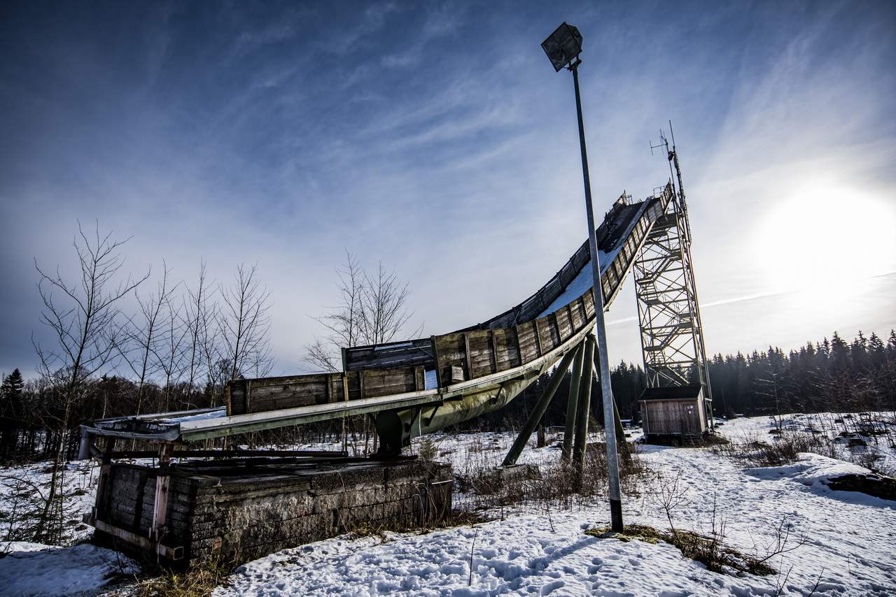 Winterlicher Ausflug zur Sprungschanze von Benneckenstein im Harz 183 Kurt Heyder Schanze