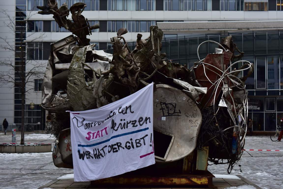 Protest gegen das HSK der Stadt Jena 176 Protest gegen das Haushaltssicherungskonzept