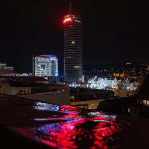 Über den Dächern von Jena. Langzeitbelichtung.