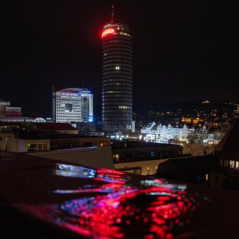Neue Fototour Jena Über den Dächern der Stadt 20 Über den Dächern von Jena. Langzeitbelichtung.