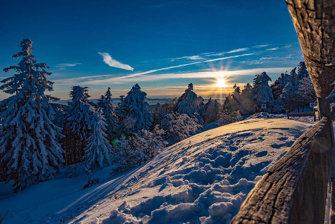Thüringen – Das Grüne Herz Deutschlands 2 Sonnenuntergang im Thüringer Wald.