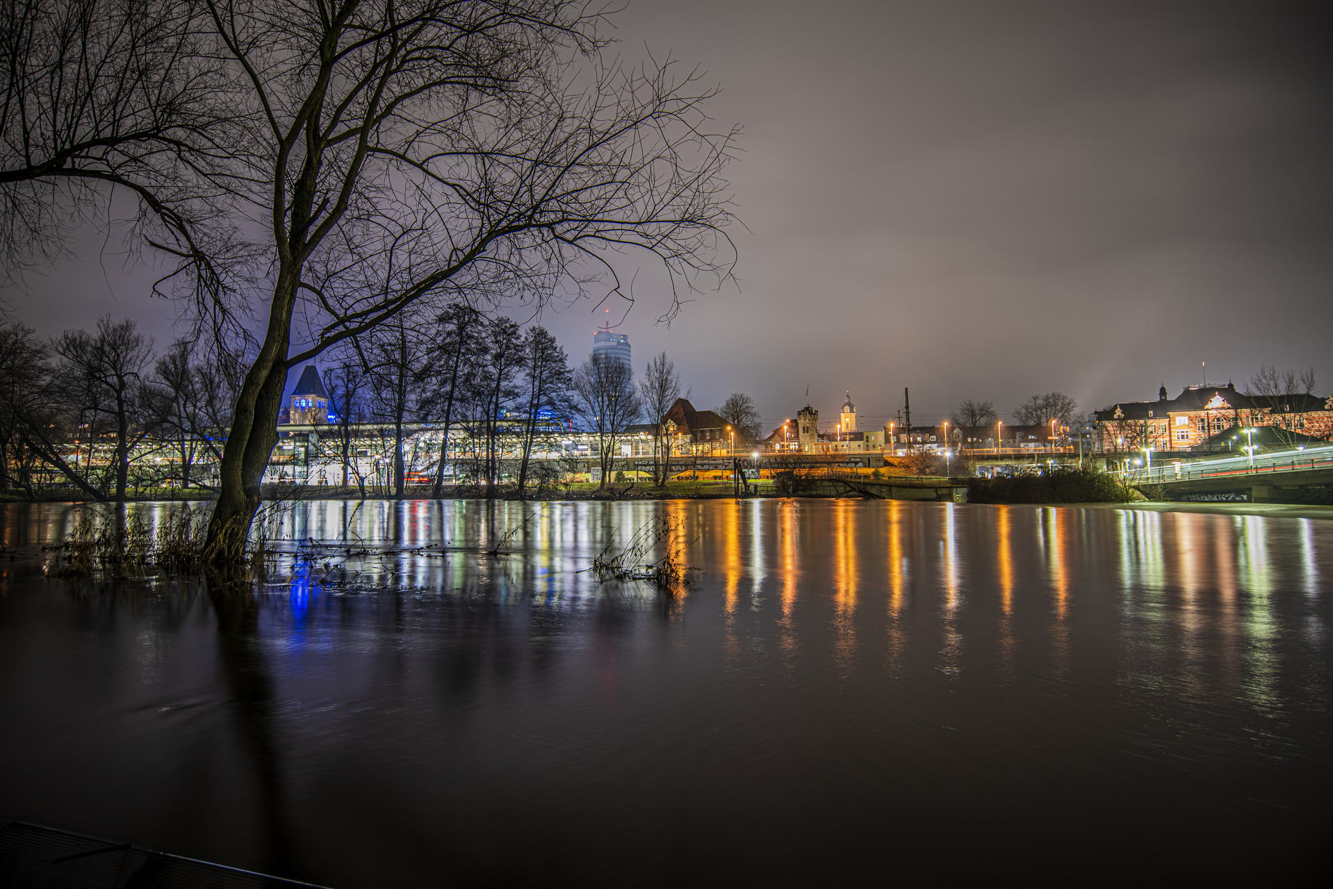 Saale Impressionen 15 Herbst an der Saale in den Abendstunden