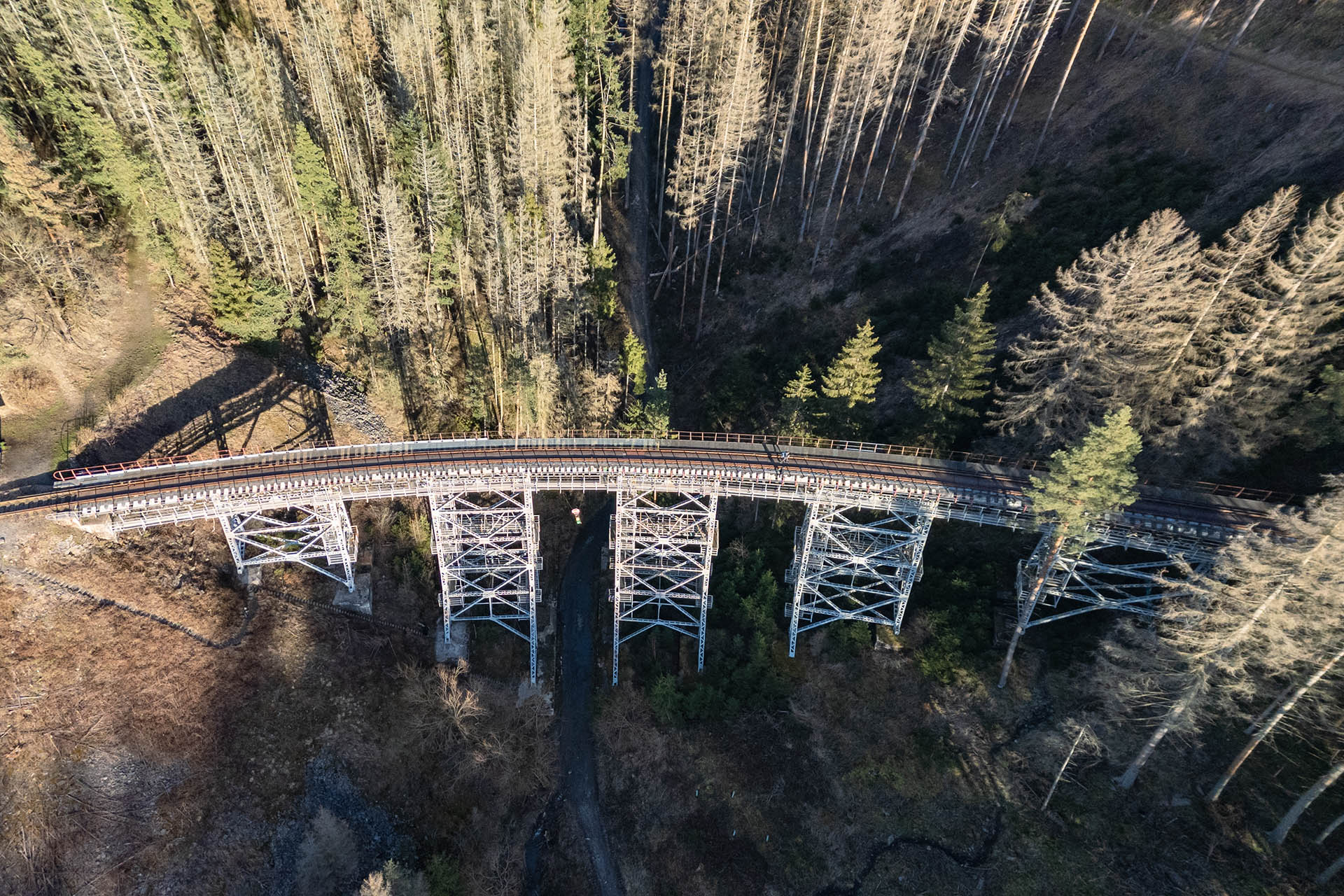 Lost Place, Ziemestalbrücke in Thüringen.